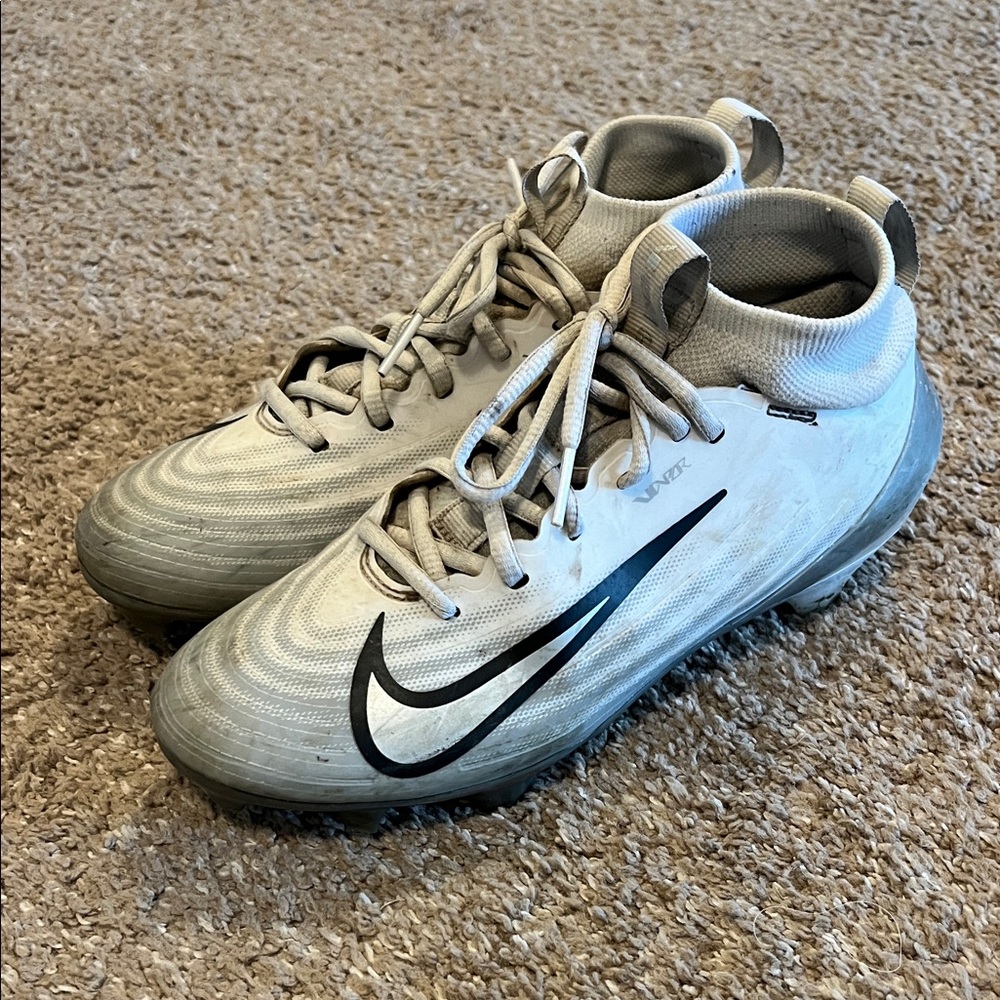 Nike Air Zoom White/Gray football Cleats